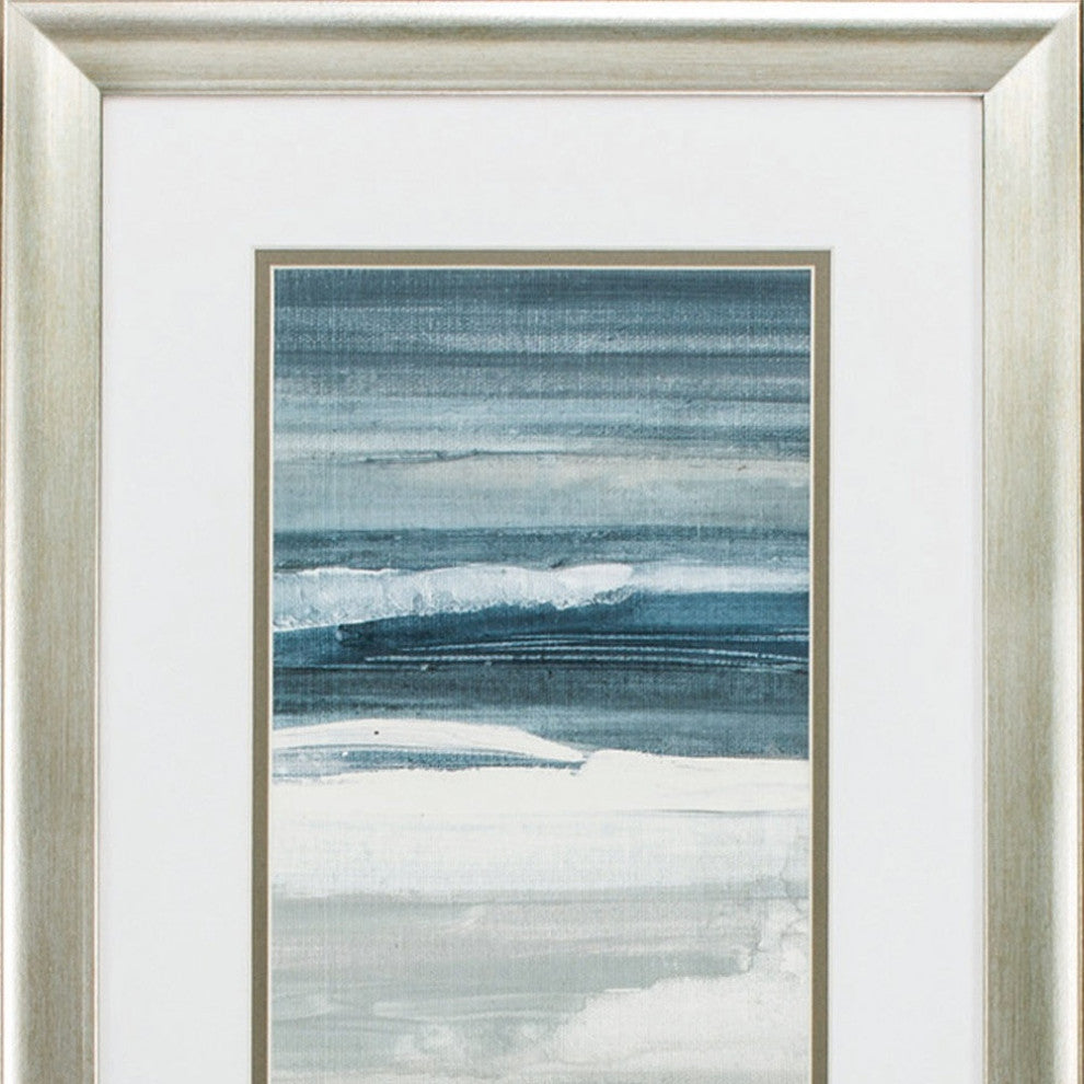 15" X 27" Brushed Silver Frame Horizon (Set Of 2)
