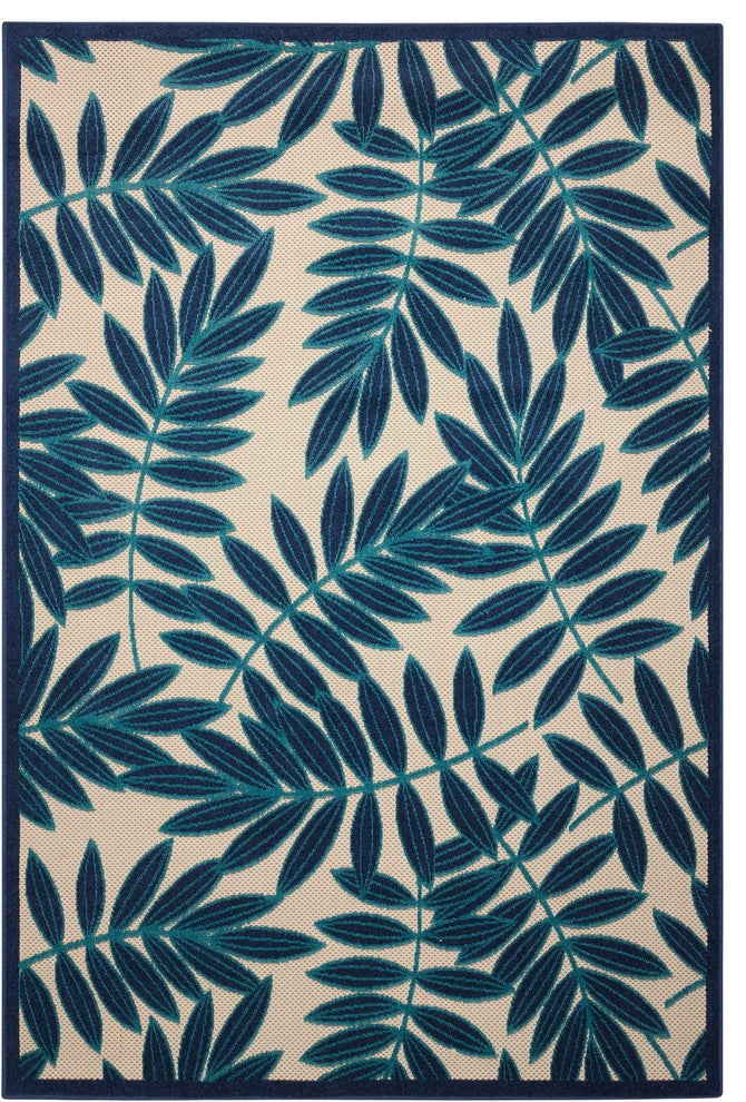 Nourison Aloha ALH18 Navy 5'3" x 7'5" Rectangle