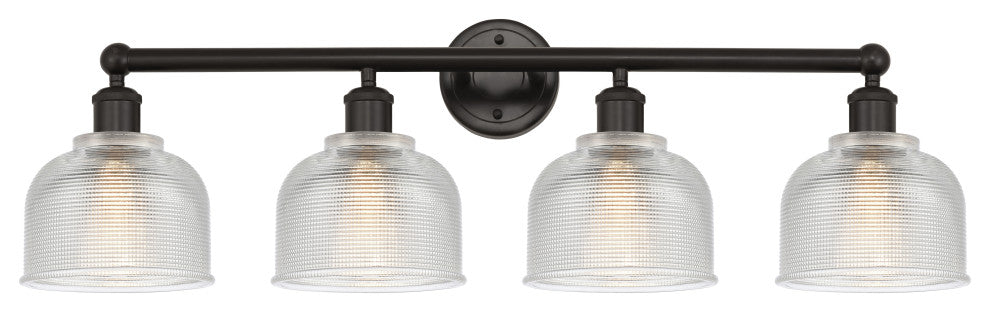 Innovations 616-4W-OB-G412 Dayton 4 Light Bath Vanity Light, Oil Rubbed Bronze