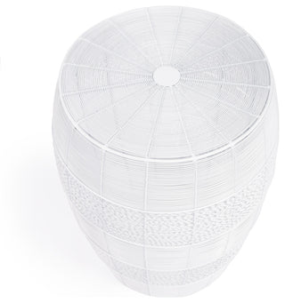 Butler Bellarose White Metal End Table