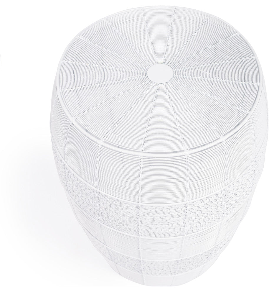 Butler Bellarose White Metal End Table