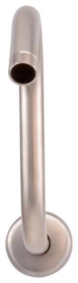 8" S-Shaped Shower Arm And Flange, Satin Nickel