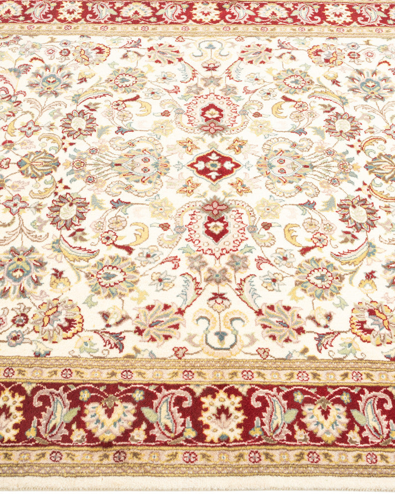 Mogul, One-of-a-Kind Hand-Knotted Area Rug Ivory, 4' 1" x 6' 7"