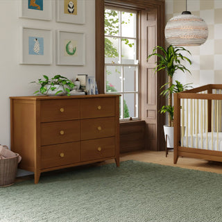 Sprout 6-Drawer Double Dresser, Chestnut Natural