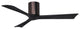 Matthews Fan, Irene-3H Ceiling Fan, Brushed Bronze, 52-Inch, Matte Black Blades