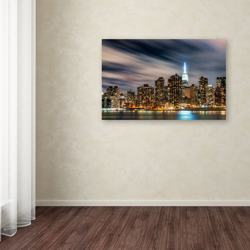 ''Midtown Over the East River - V'' Canvas Art by David Ayash