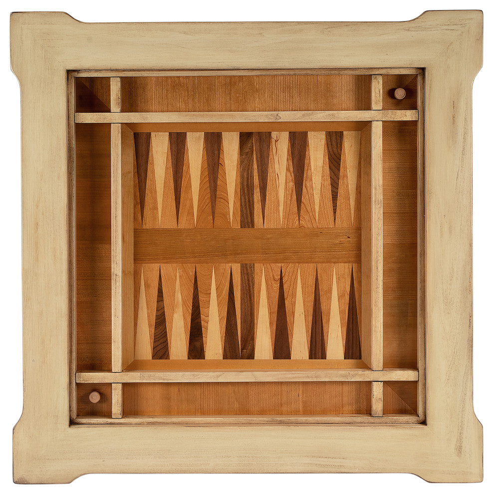 Vincent Antique Beige Multi-Game Card Table