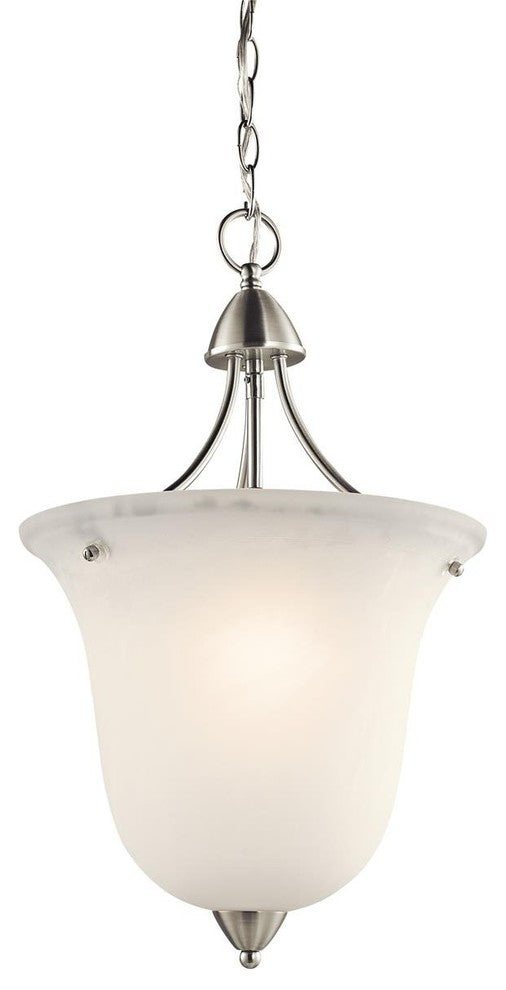 Foyer Pendant 1-Light, Brushed Nickel