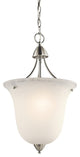 Foyer Pendant 1-Light, Brushed Nickel