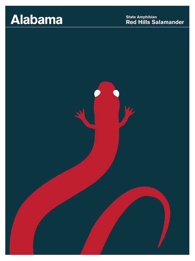 Alabama Red Hills Salamander Print