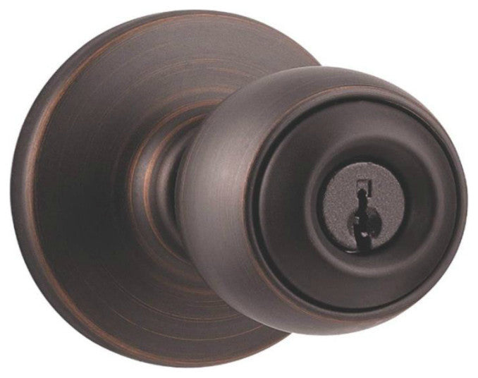 Kwikset Polo Keyed Entry Knob, Venetian Bronze