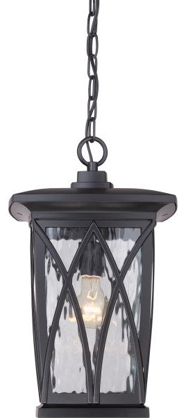 Quoizel GVR1910K One Light Outdoor Hanging Lantern Grover Mystic Black