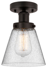 Cone 1-Light 6.5" Semi-Flush Mount Oil Rubbed Bronze