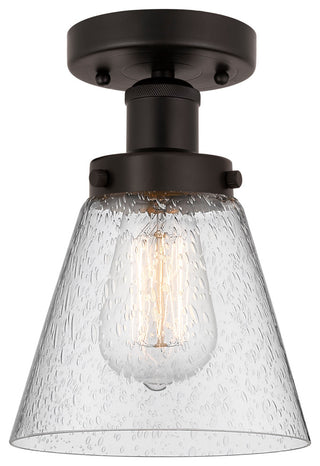 Cone 1-Light 6.5" Semi-Flush Mount Oil Rubbed Bronze