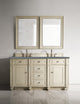 James Martin 157-V60D-VV-3CBL Bristol 60" Double Vanity Vintage Vanilla w/ 3 CM