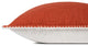 Loloi PLL0109 Orange 22'' x 22'' Cover, Down Pillow