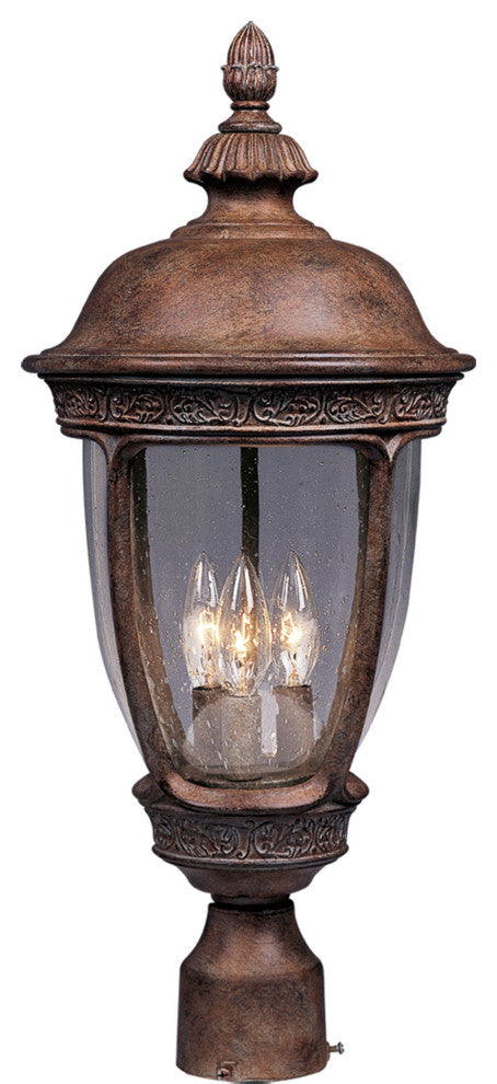Maxim 3461CD Knob Hill DC 3 Light Outdoor Post Light - Sienna