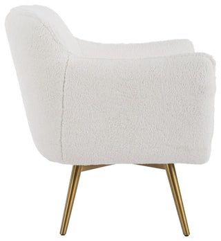 Uttermost Oasis White Swivel Chair