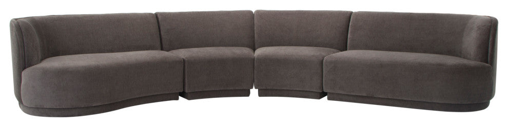 First of A Kind Yoon Eclipse Modular Sectional Chaise Left Umbra Gray
