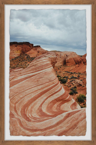 "Wave Rocks" Framed Painting Print, 20x30