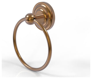 Que New Towel Ring, Brushed Bronze