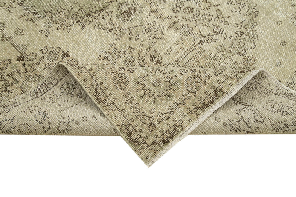 Rug N Carpet - Hand-knotted Turkish 5' 4" x 9' 3" Antique Vintage Rug