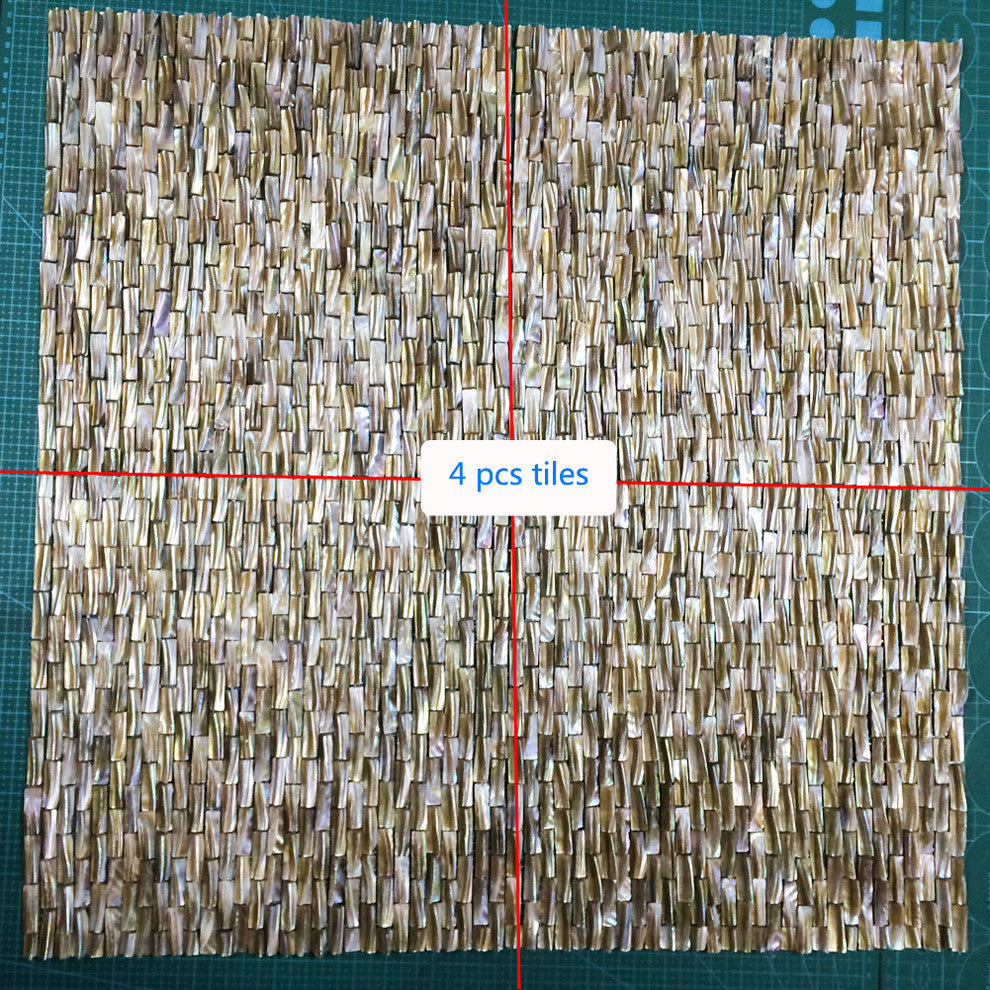 Home Wall Tile C01 12PCS Kichen Bathroom Mother Of Pearl Shell Mosaic Tiles