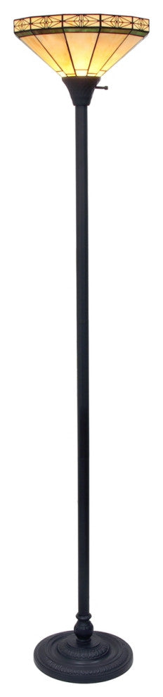 CHLOE Lighting CH31315MI14-TF1 BELLE Tiffany-style Mission Blackish Bronze Lamp