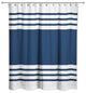 Farmhouse Stripe Shower Curtain, Blue