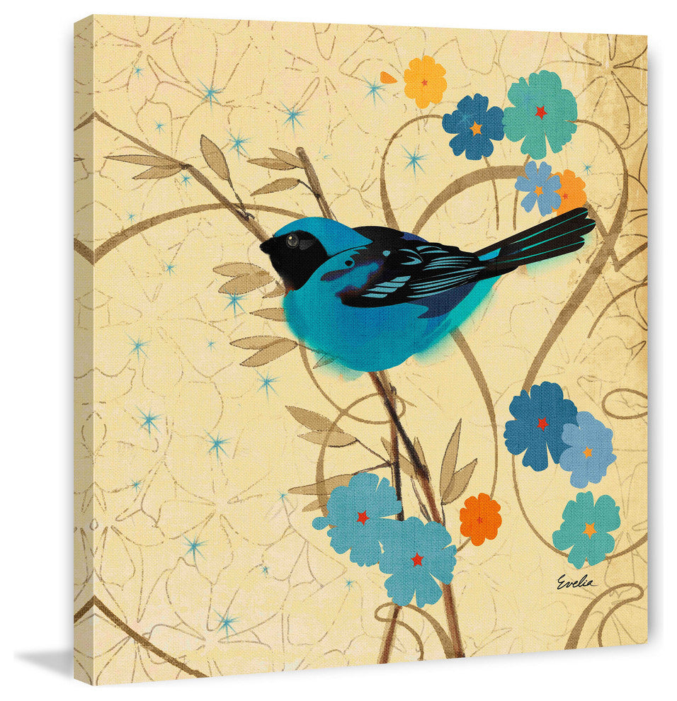 "Hooded Oriole I" Painting Print on Canvas by Evelia