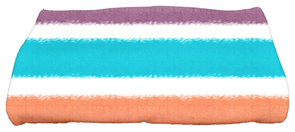 28 x 58-inch, Fun in the Sun, Stripe Print Bath Towel, Yellow