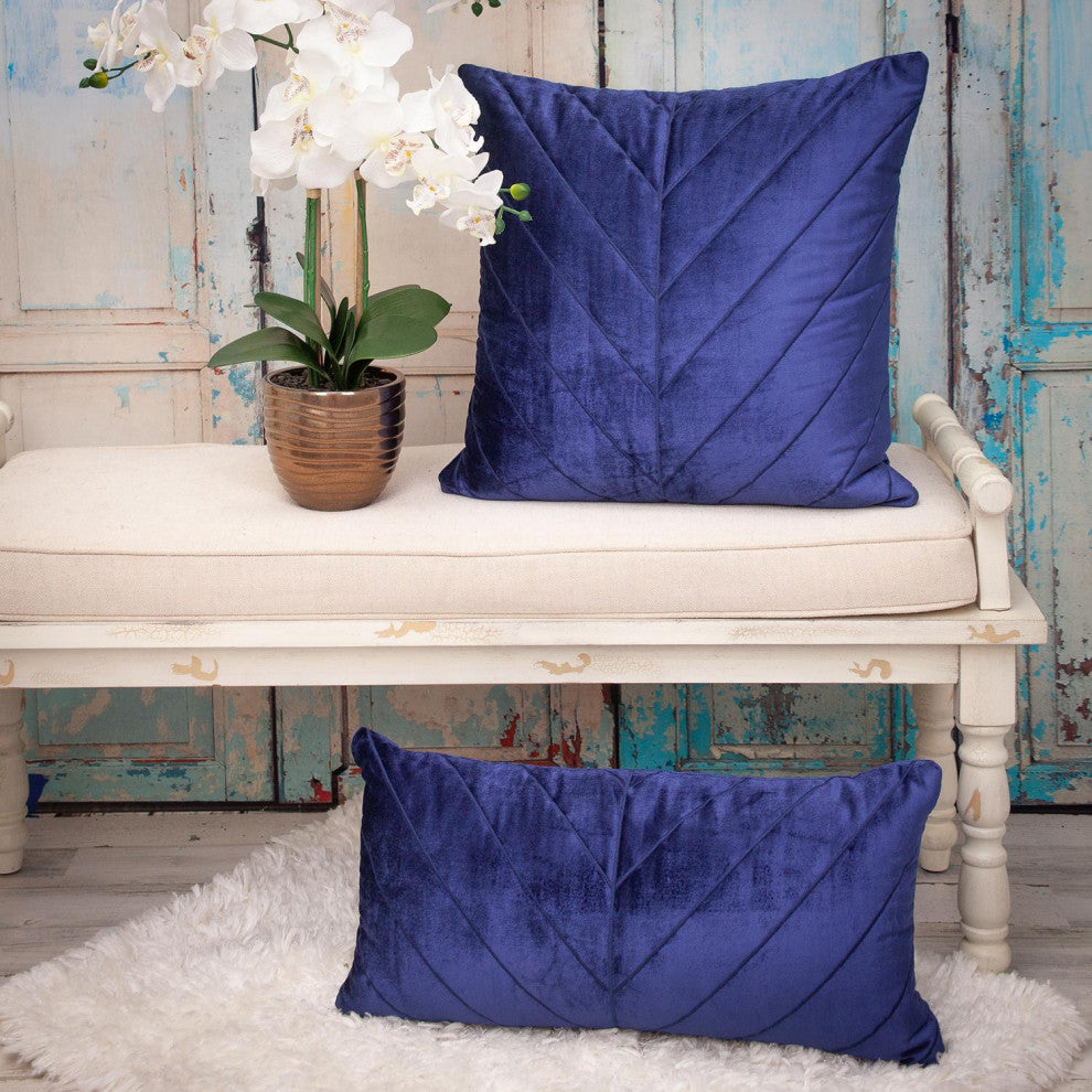 Parkland Collection Tobyn Blue Throw Pillow, Square