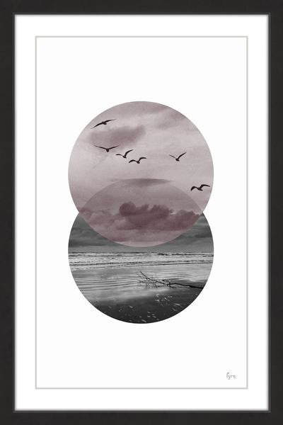 "Over the Sea" Framed Painting Print, 24"x36"