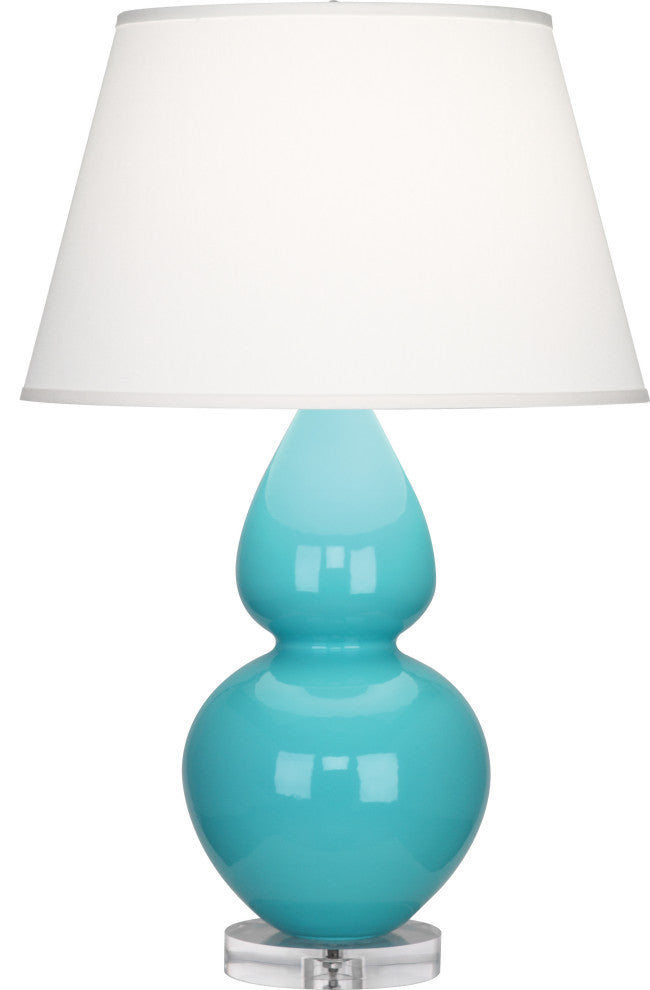 Double Gourd Table Lamp, Egg Blue