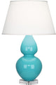 Double Gourd Table Lamp, Egg Blue