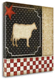 "Country Kitchen - Cow" By Jennifer Pugh, Giclee Print on Gallery Wrap Canvas
