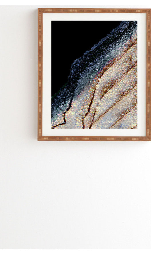 Monika Strigel Gemstone Grey Gold Framed Wall Art, 14x16.5"