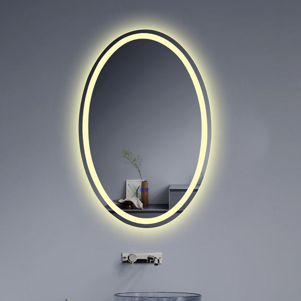 CHLOE Lighting LUMINOSITY Oval TouchScreen LED Mirror