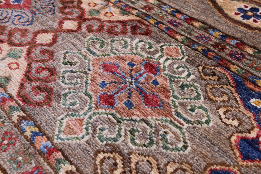 3' 7" X 5' 3" Khorjin Super Kazak Hand Knotted Wool Rug Q10130