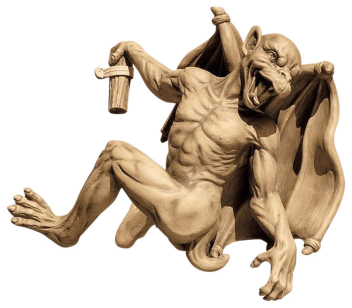 Gaston, The Climbing Gothic Gargoyle Statue, Medium
