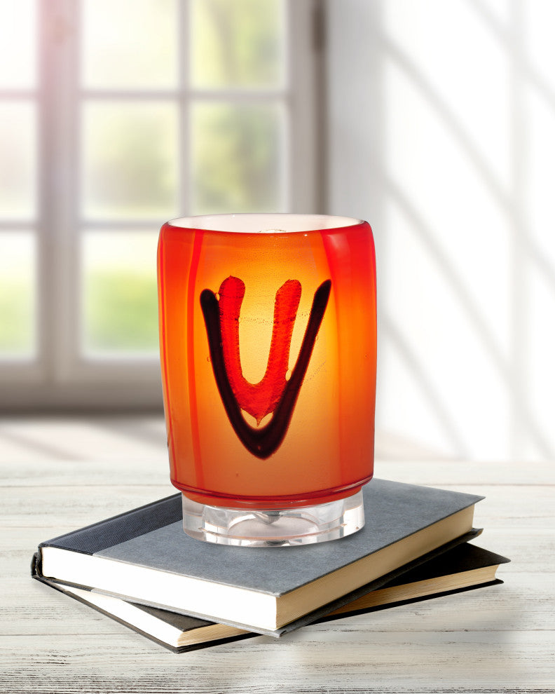 Springdale 6.75" Vicossia Hand Blown Art Glass Uplight Accent Lamp