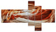 Antelope Canyon Arch, Landscape Photo Canvas Art Print, 60"x32", 5 panels