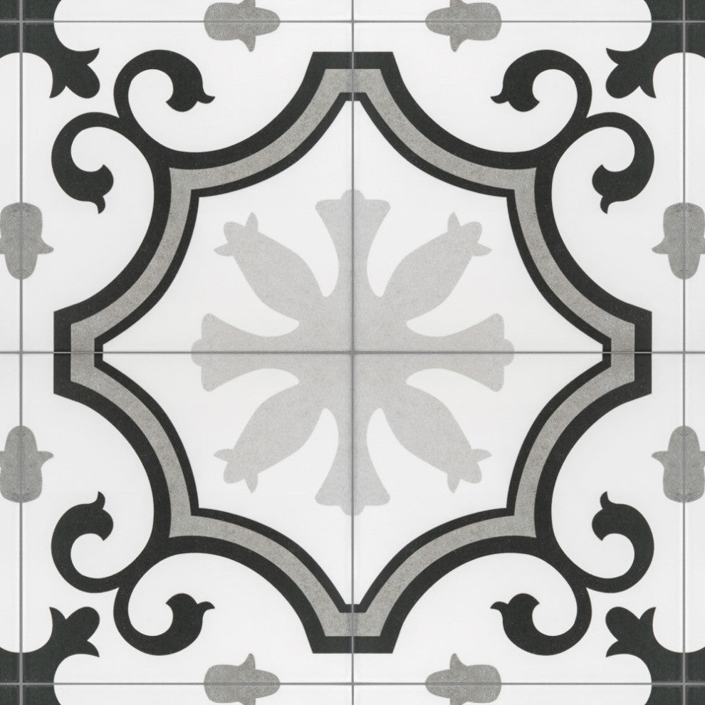 Lacour Porcelain Floor and Wall Tile, Grey