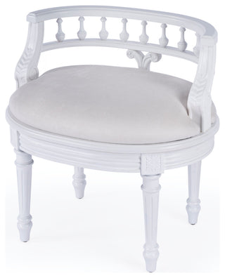 Butler Hathaway Vanity Seat, Cottage White
