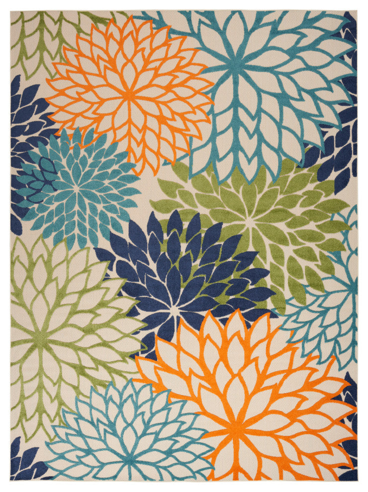 Nourison Aloha 12' x 15' Multicolor Tropical Area Rug