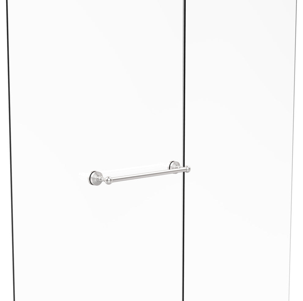 Waverly Place 18" Shower Door Towel Bar, Satin Chrome