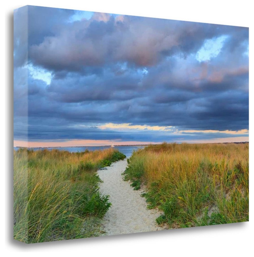 "Jetties Beach Path" By Katherine Gendreau, Giclee Print on Gallery Wrap Canvas