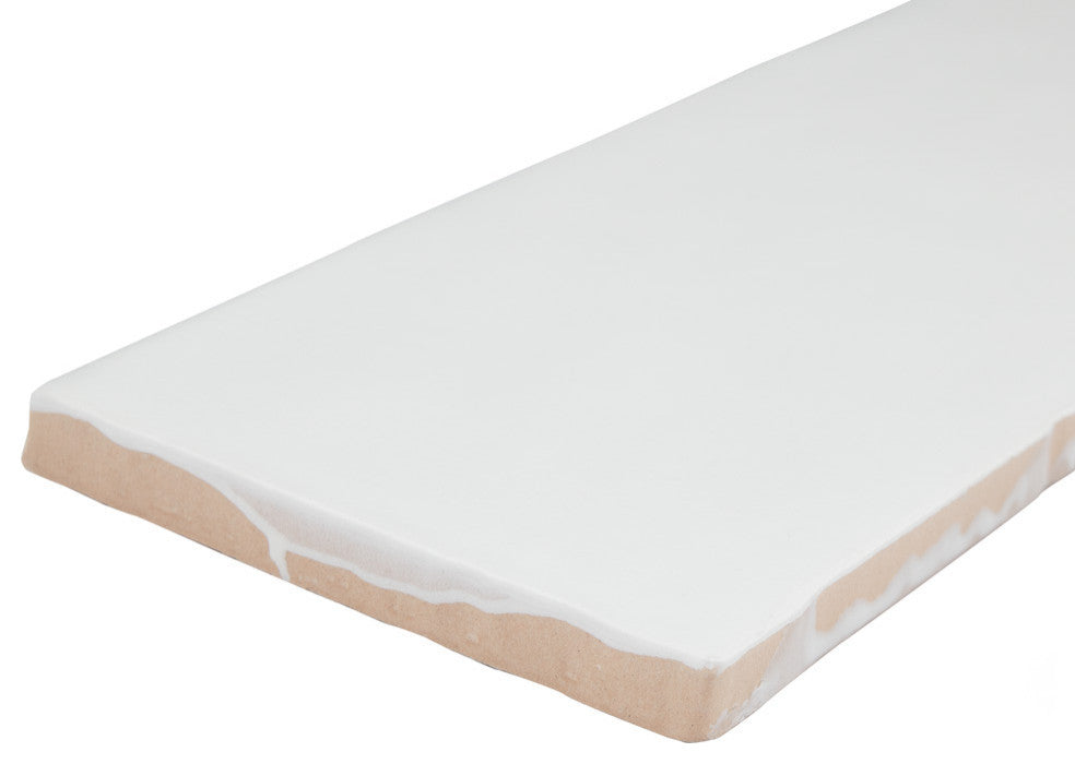 Chester Ceramic Wall Tile, Matte Bianco