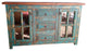 San Marcial Rustic Reclaimed Wood Bathroom Vanity, 55"x20"x32"