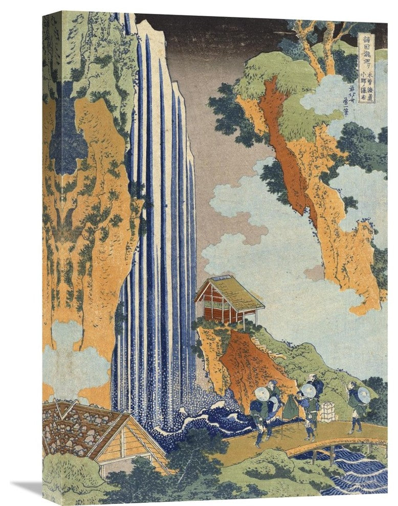 "Ono Waterfall, The Kiso Highway" Artwork, 15" x 22"